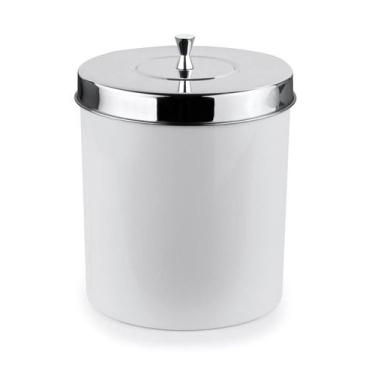 Imagem de Lixeira Cesto De Lixo Com Aro Interno Para Segurar Sacolas 5 Litros Ta