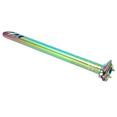 Imagem de Espigão de Selim de Bicicleta de Metal, Selim de Bicicleta de Estrada Com Trilho Duplo Antiderrapante para a Maioria das Bicicletas (31,6 mm)