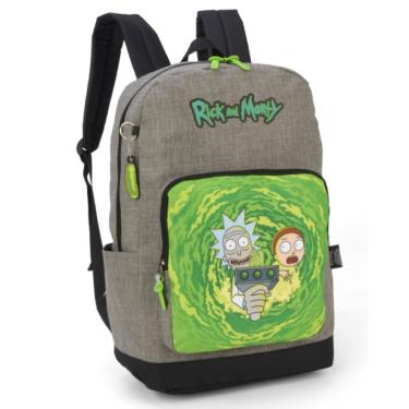 Imagem de MOCHILA ESCOLAR JUVENIL BOLSA MENINO ORIGINAL RICK AND MORTY-Unissex