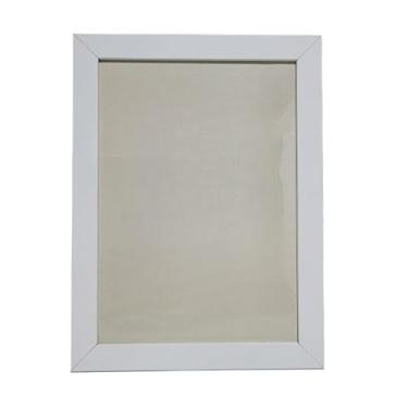 Imagem de Kit com 2 Porta-Retratos 15x21 cm A5 em MDF com Acetato – Moldura Decorativa para Parede ou Mesa(BRANCO)