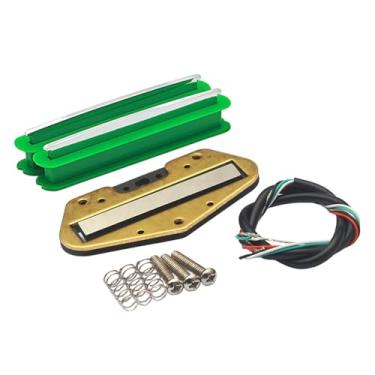 Imagem de JWQFBC Captador Mini Humbucker com Bobina Dupla, Fácil de Instalar, Compacto E de Alta Potência para Guitarras Elétricas, Verde
