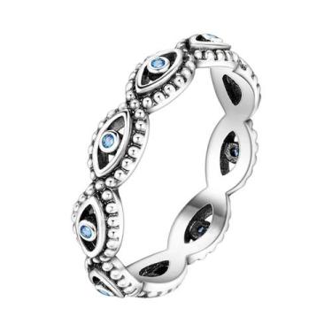 Imagem de Anel De Flor E Vaga-lume Empilhável Em Prata 925 Para Mulheres, Joia F