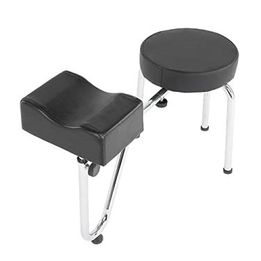 Imagem de Generic Almofada de Descanso de Braço Ajustável Em Altura, 2 Cores, Com Construção Robusta para Perna de Tatuagem, Banco de Pés de Pedicure, Base de Metal Lisa para Estabilidade (Preto)