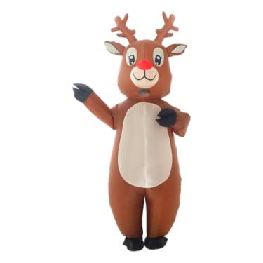 Imagem de wylksylk Fantasia inflável de veado adulto para festa de Halloween, Cervo, One Size