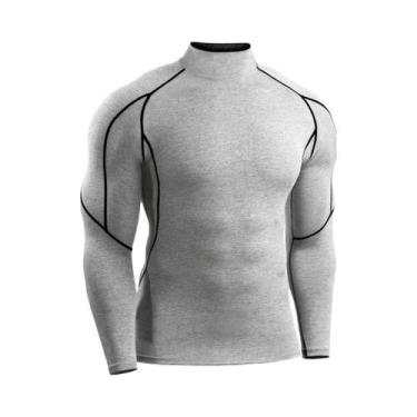 Imagem de Camiseta De Manga Longa Para Corrida Masculina, Compressão, Fitness, T