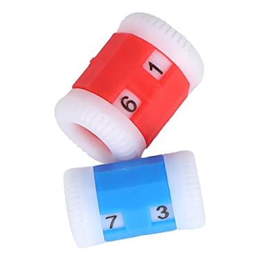 Imagem de Naroote Ferramenta de Costura Eficiente de Contador de Malha de Plástico para Uso Doméstico e Contagem, Conjunto de 1 Contador Grande e 1 Pequeno (plástico)