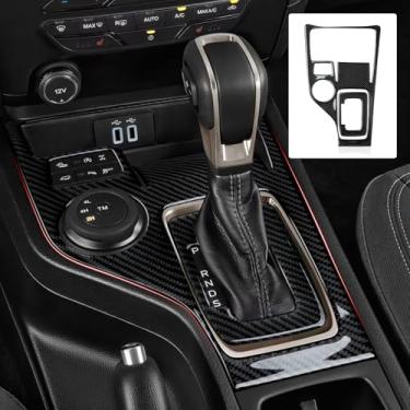 Imagem de Adesivo de carro de fibra de carbono painel de controle de mudança de marchas decalque interior capa de acabamento para Ford Ranger XLT Lariat XL 2019 2020 2021 2022 2023 acessórios (estilo B)