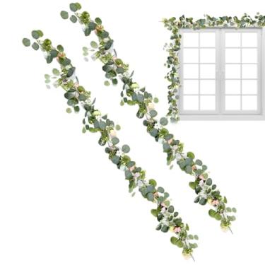 Imagem de Grinalda de Primavera para Lareira - 2 Peças de Ovos Artificiais Decoração Primavera Lar | Arranjos Artificiais de Páscoa - para Casa Jardim Interior Festas Feriados Sala Decoração Janela