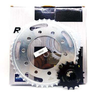 Imagem de Kit Coroa e Pinhão CB600 Hornet 2008 a 2014 Riffel Aço 1045