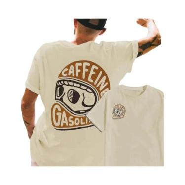 Imagem de Camiseta Casual De Algodão Masculina De Verão, Manga Curta, Estilo Clá