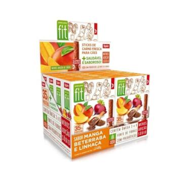 Imagem de Petisco Para Cães Spin Fit Kit 8 Unidades Pet Bifinho Sabor Manga