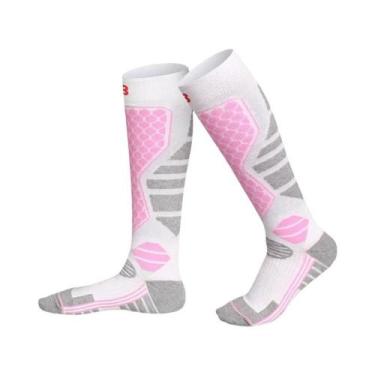 Imagem de Meias Esportivas Grossas De Inverno Para Aquecimento Ao Ar Livre, Abso