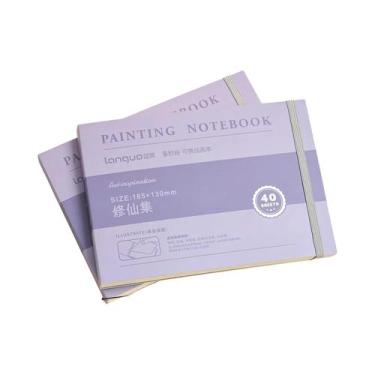 Imagem de Mini Caderno De Desenho Portátil, Diário De Viagem, Caderno De Bolso C