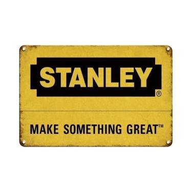 Imagem de Placa De Metal Retrô Vintage Da Marca Stihl Para Decoração De Parede E