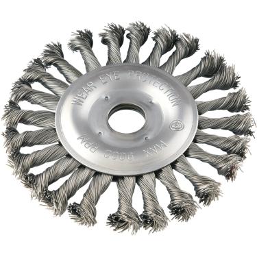 Imagem de Escova Circular Torcida 6x1/2  Furo 7/8  Aço Carbono Polido