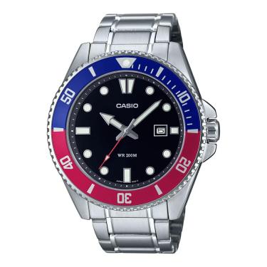Imagem de Relógio Casio Masculino Ref:Mdv-107d-1a3vdf Duro Diver Prateado