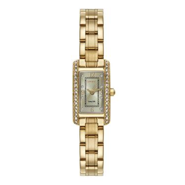 Imagem de Relógio Seculus Feminino Ref: 77324lpsvda1 Retangular Aço Dourado