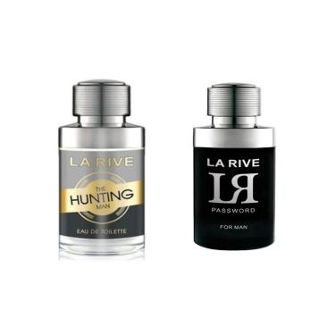 Imagem de Kit 2 Perfumes Importado La Rive Password - Hunting 75ml Mas