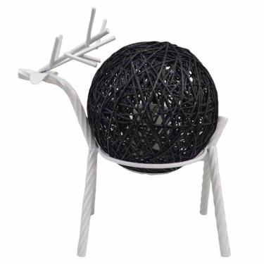 Imagem de Luminaria Abajur Cervo Rena Decoraçao Natal Rustica Mesa Quarto Sala Recepçao Enfeite Iluminaçao Nordica Moderna