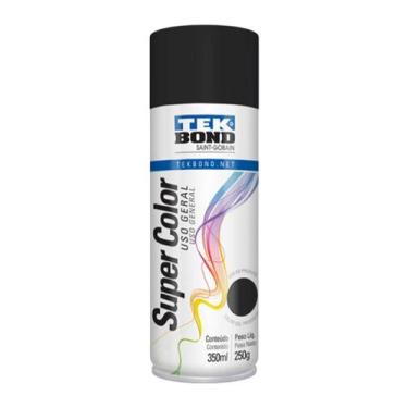 Imagem de Tinta Spray Preto Fosco Uso Geral 350ml Tekbond