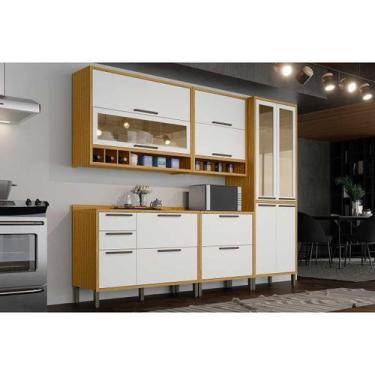 Imagem de Kit Modulado Ronipa 5 Peças Syrah C5P145 Amendoa/Branco