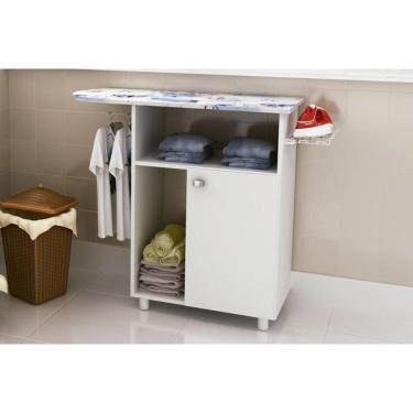 Imagem de Balcão Multiuso P- área Serviço Tp-3010 C- 1 Porta Branco - Tecno Mobili