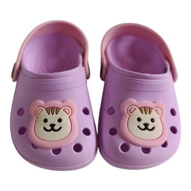 Imagem de Sanália Fechada Infantil Leãozinho Rosa Confortável Uso Diário - Marin