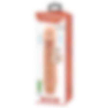 Imagem de Vibrador Dildo Prótese 19,5cm x 4cm Silicone Ponto G Texturizado Multi