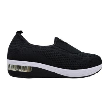 Imagem de Tênis Casual Feminino Modare Slip On Com Elástico Gel Anti Impacto Tecido Linho Lisboa 7320 217-Feminino