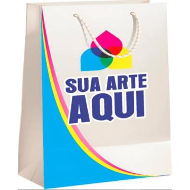 Imagem de Sacola Personalizada Colorida 18x10x24 Cm Lojas - 300 Un - LRV Pack