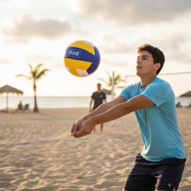 Imagem de Bola de Vôlei Oficial Tamanho 5 para Praia e Quadra Resistente Alta Du