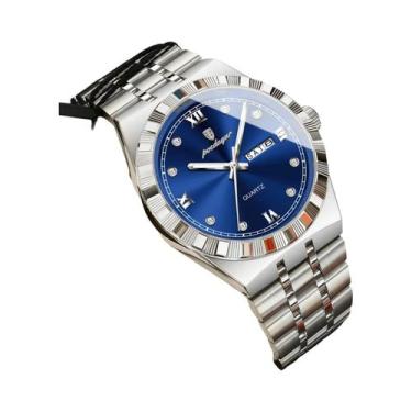 Imagem de Relógio De Pulso Masculino POEDAGAR De Quartzo Luxuoso E Moderno, À Pr