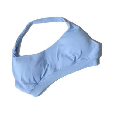 Imagem de Sutiã Esportivo Feminino De Alto Suporte Sem Costura Halter Push-up Co
