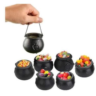 Imagem de 5 Pcs Mini Caldeirão Decoração Dia Das Bruxas Cesto Doces - Lynx