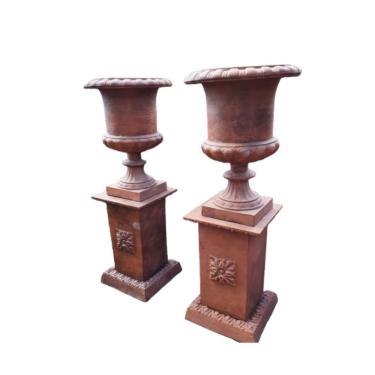 Imagem de Vaso Inglês C/ Base Conjunto 2+2 Decorar Jardim Plantas