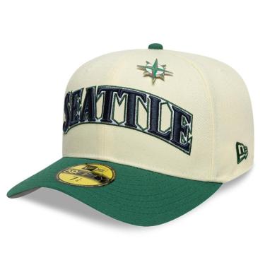 Imagem de Boné New Era 59FIFTY Seattle Mariners MLB Off White-Unissex