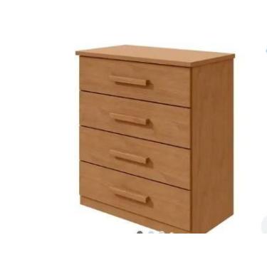 Imagem de Comoda lopas baiao 4gv amendoa clean - LOPAS CMERCIO IND E TRANSP. LOP