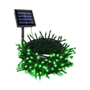 Imagem de Luzes De Cordão Verdes Alimentadas Por Energia Solar À Prova d'Água Pa