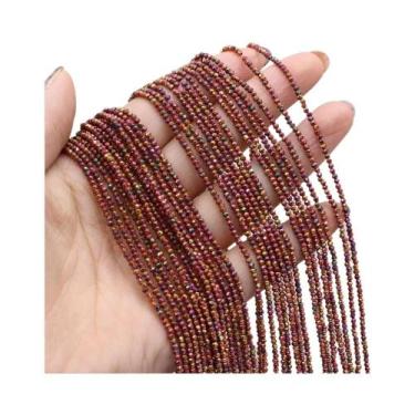 Imagem de Contas De Pedra Natural Espinela Facetada Cor Dourada 2mm 3mm Para Ace