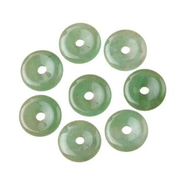 Imagem de Pingente De Pedra Natural De Cristal Ágata Em Formato De Rosquinha Com