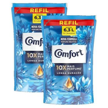 Imagem de 2 Comfort Amaciante Concentrado Frescor Intenso Refil 1,4L