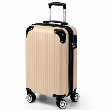 Imagem de Mala de Viagem Pequena de Bordo de Mão Estocasa 51x33x22 cm Rígida 4 R