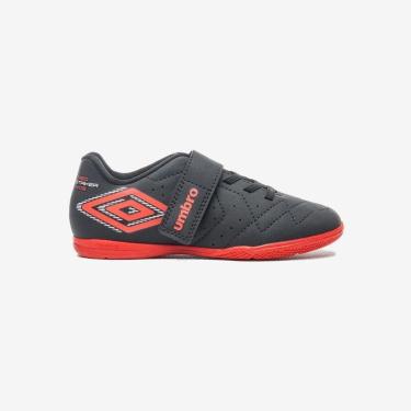 Imagem de Chuteira Futsal Umbro Neo Striker Kids Cinza Laranja-Masculino