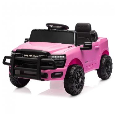 Imagem de Carro Elétrico Infantil a Bateria 12V com 2 Assentos Luzes LED, MP3 e Controle Remoto, Kidzone, Rosa