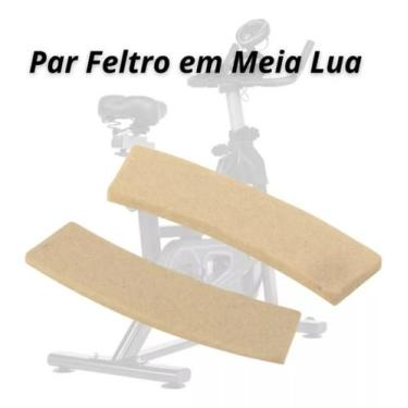 Imagem de Par de Feltro Para Sapata Pastilha Freio Bike Spinning - Aerofitness