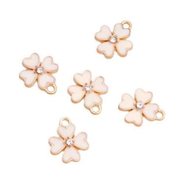 Imagem de Pingentes De Esmalte Em Formato De Rosa Sakaru Fofos, 10 Peças, Para C