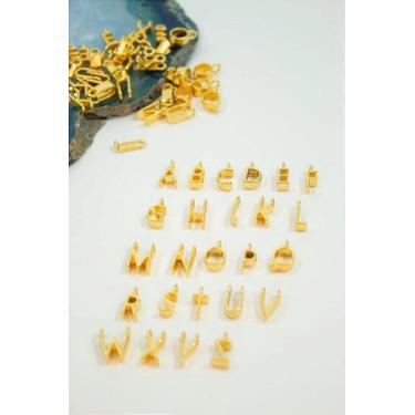 Imagem de Pingente Letra Metal Ouro - 01 Unidade - Joia Personalizada - no-brand