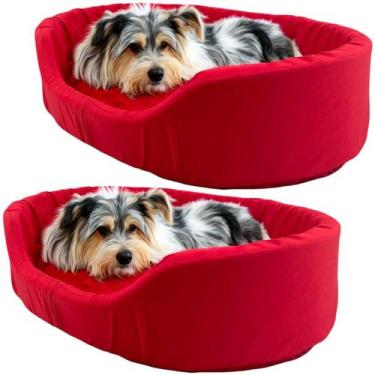 Imagem de 2x Cama Europa Pet Médio para Cachorros Gatos com Almofada - Supri Pet