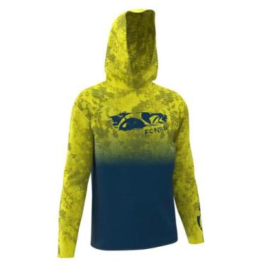 Imagem de Camisa de Pesca Proteção Solar UV Next Limão - Faca na Rede, GG