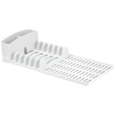 Imagem de Escorredor Slim Para Pratos / Talheres Branco 0180 - Dasplast